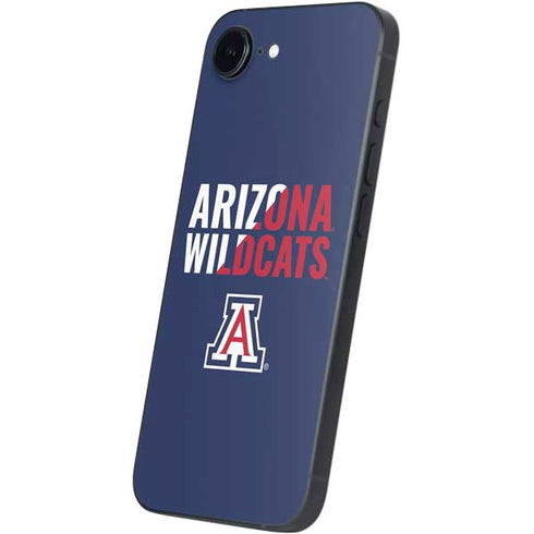 University of Arizona Wildcats Logo Split Blue iPhone 16e Skin